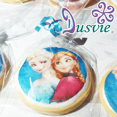 galletas decoradas con oblea comestible de Frozen